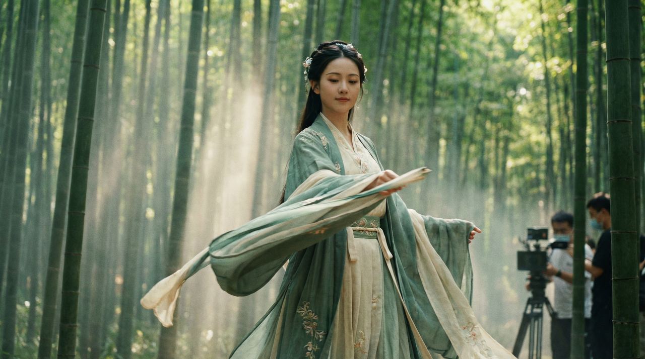 网红主播古风汉服视频